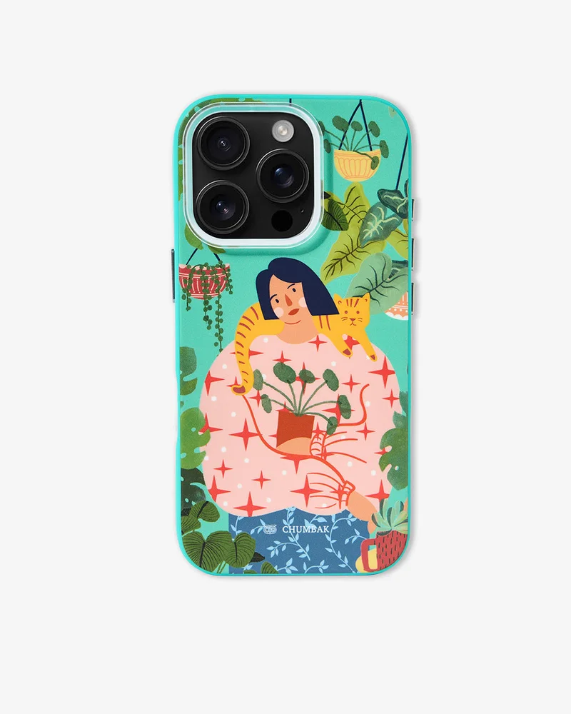 Chumbak Phone Case Cover for iPhone 16 Pro -Miss Cat's Whiskers
